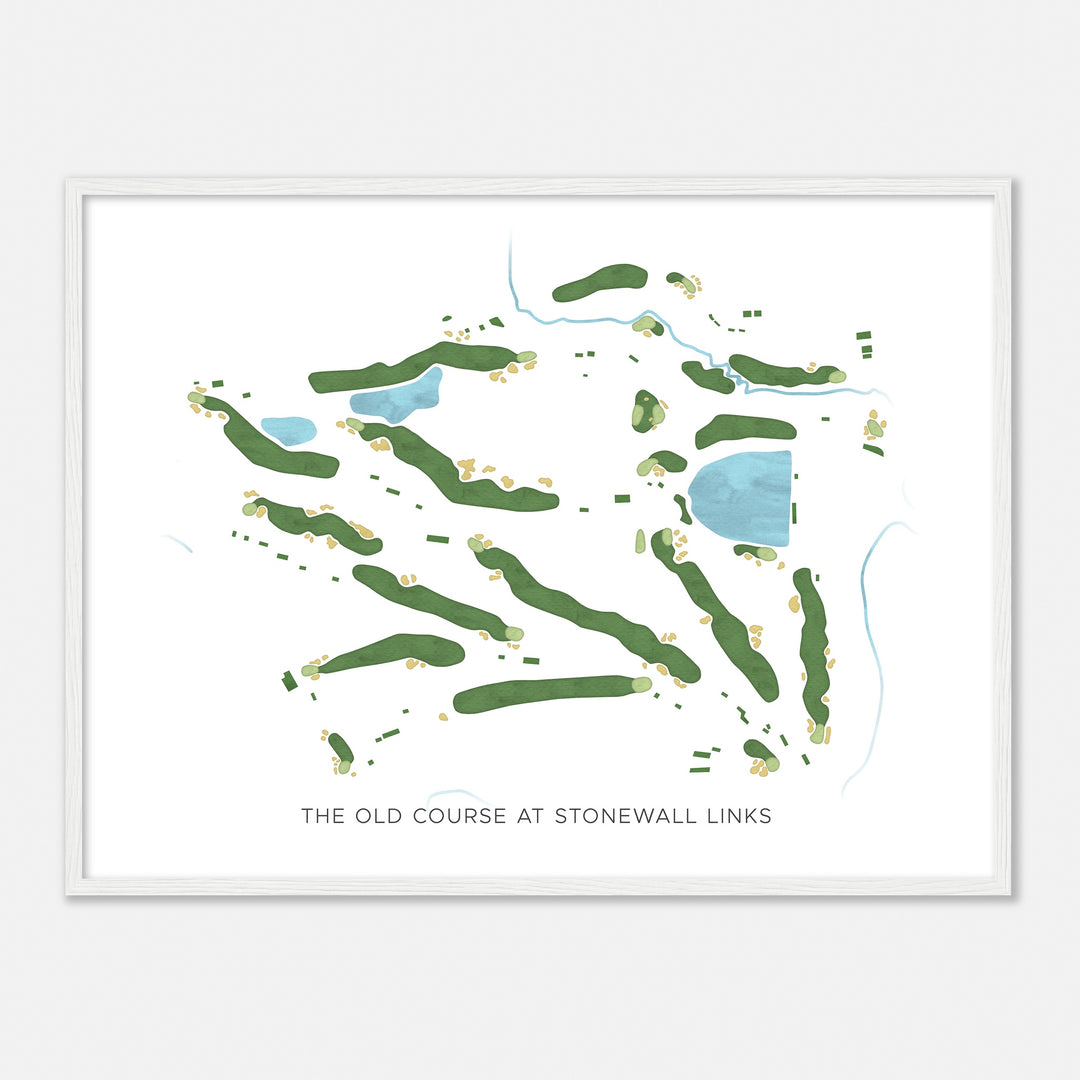 Print of The Old Course At Stonewall Links Modern Map