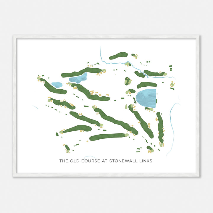 Print of The Old Course At Stonewall Links Modern Map