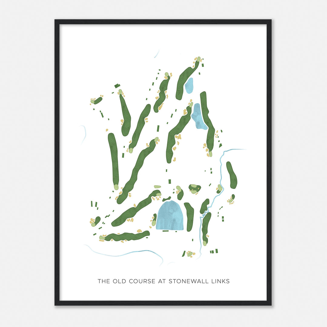 Print of The Old Course At Stonewall Links Modern Map