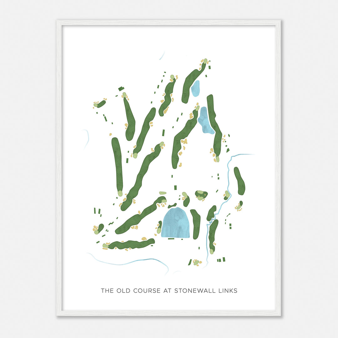 Print of The Old Course At Stonewall Links Modern Map