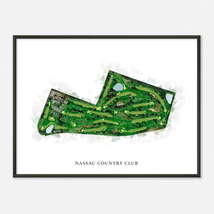Print of Nassau Country Club Classic Map
