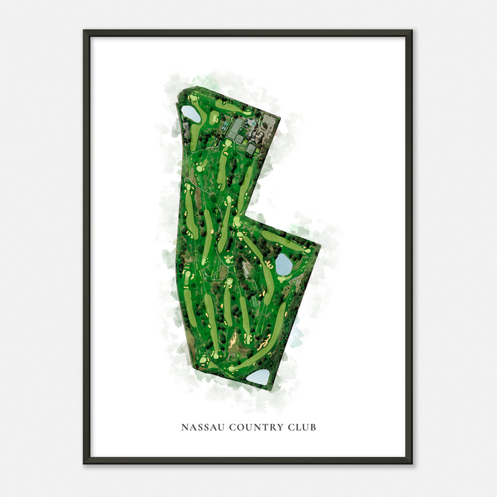Print of Nassau Country Club Classic Map