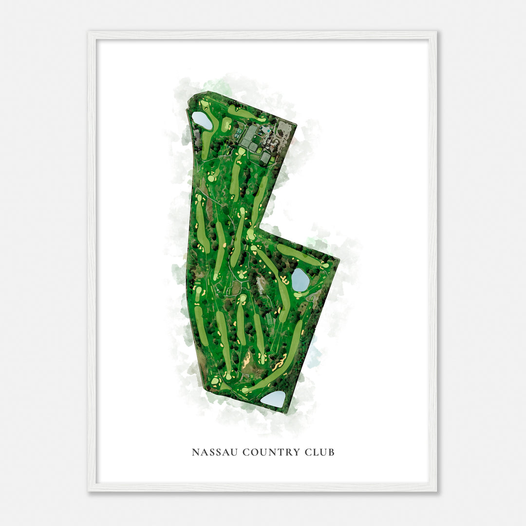 Print of Nassau Country Club Classic Map