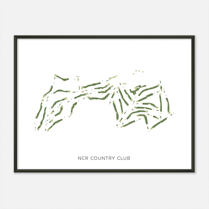 Print of Ncr Country Club Modern Map