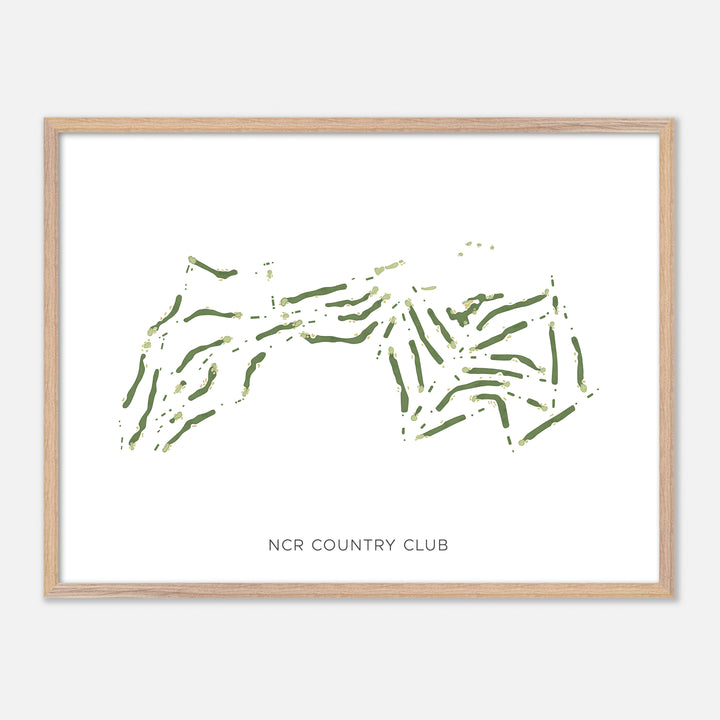 Print of Ncr Country Club Modern Map