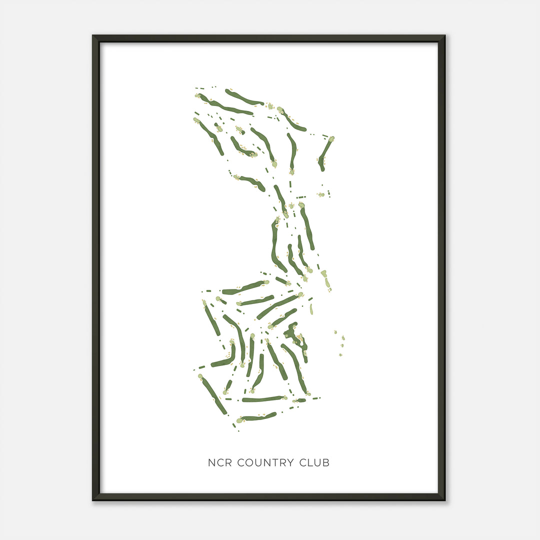 Print of Ncr Country Club Modern Map