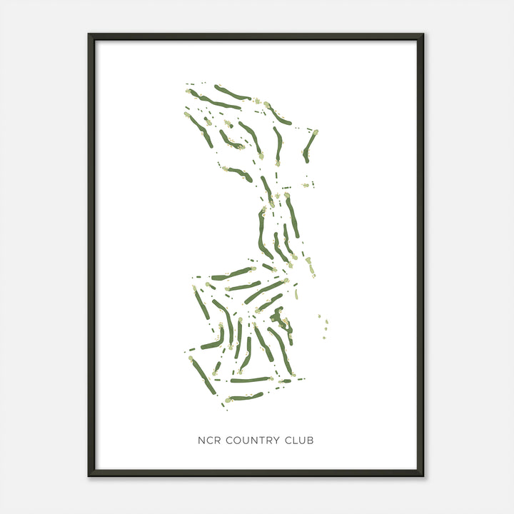 Print of Ncr Country Club Modern Map