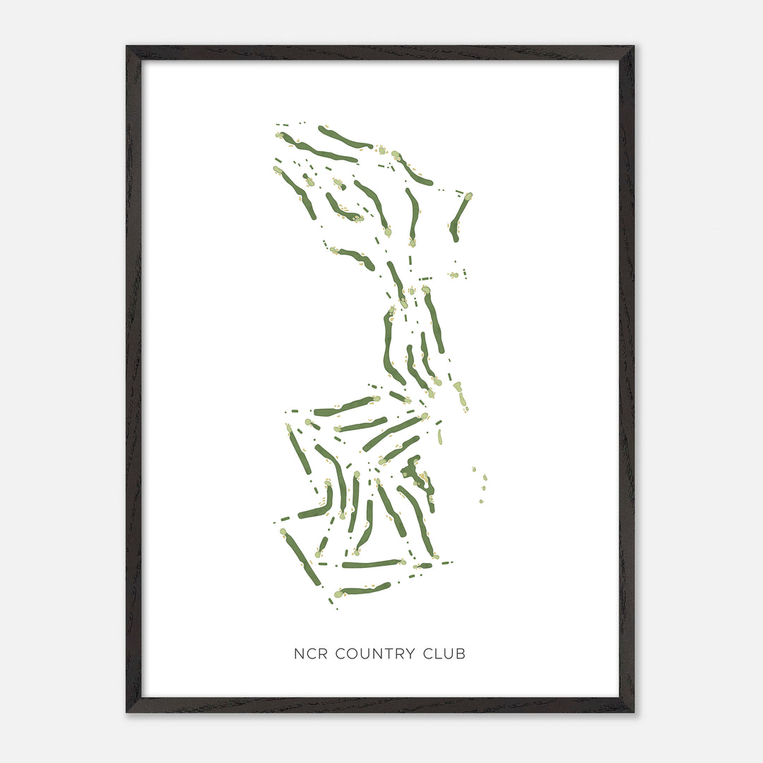 Print of Ncr Country Club Modern Map