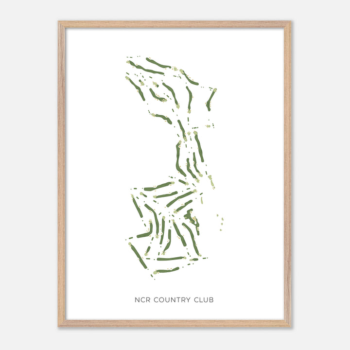 Print of Ncr Country Club Modern Map