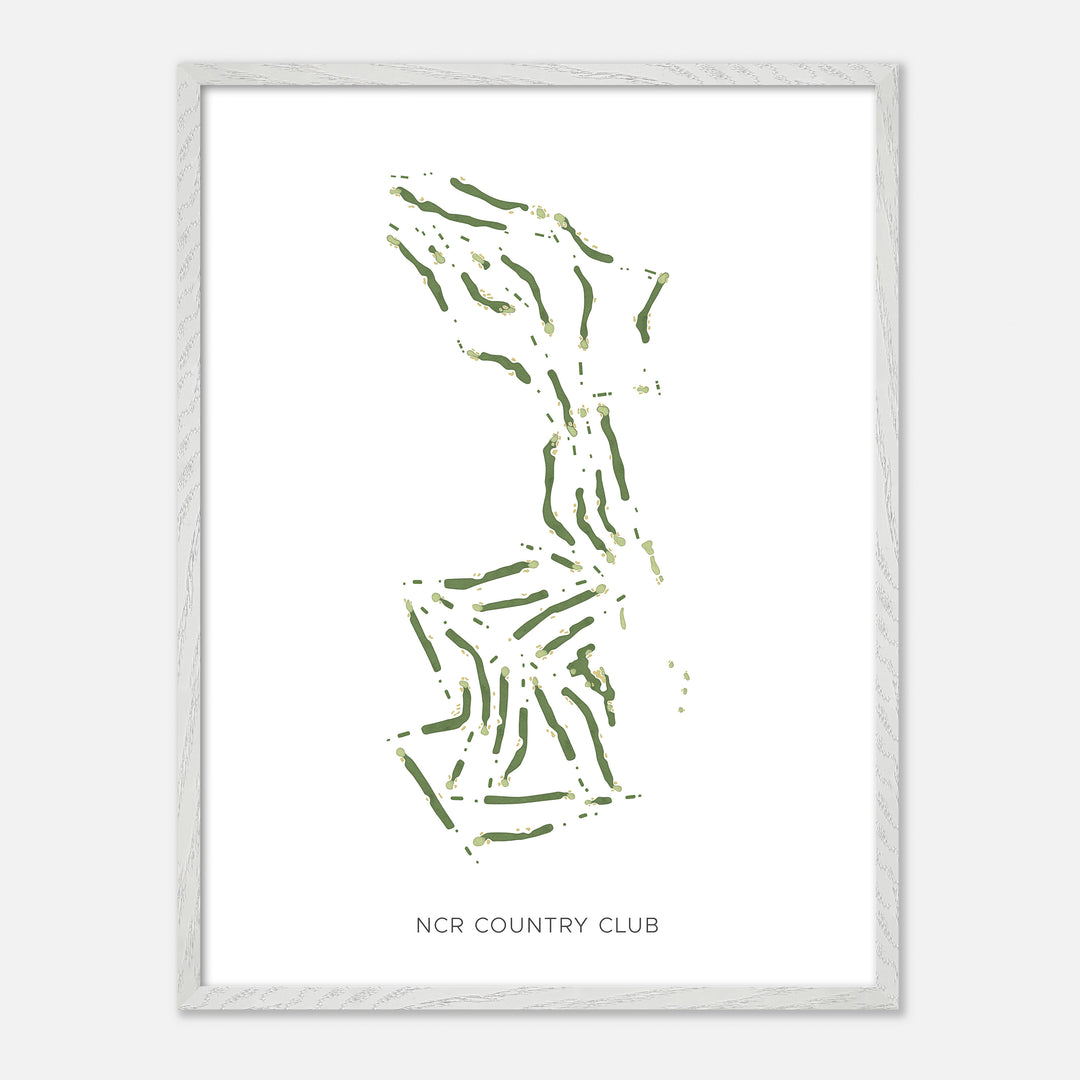 Print of Ncr Country Club Modern Map
