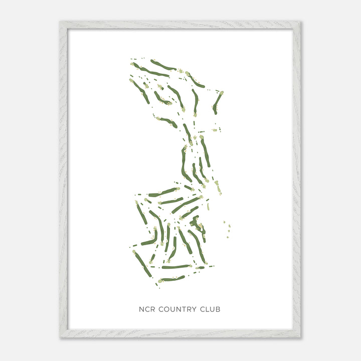 Print of Ncr Country Club Modern Map