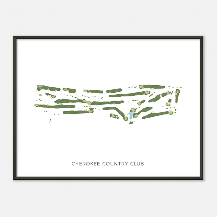 Print of Cherokee Country Club Modern Map