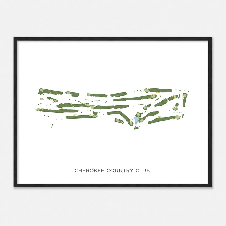 Print of Cherokee Country Club Modern Map
