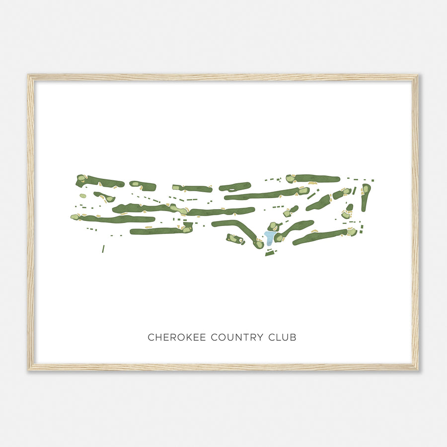 Print of Cherokee Country Club Modern Map