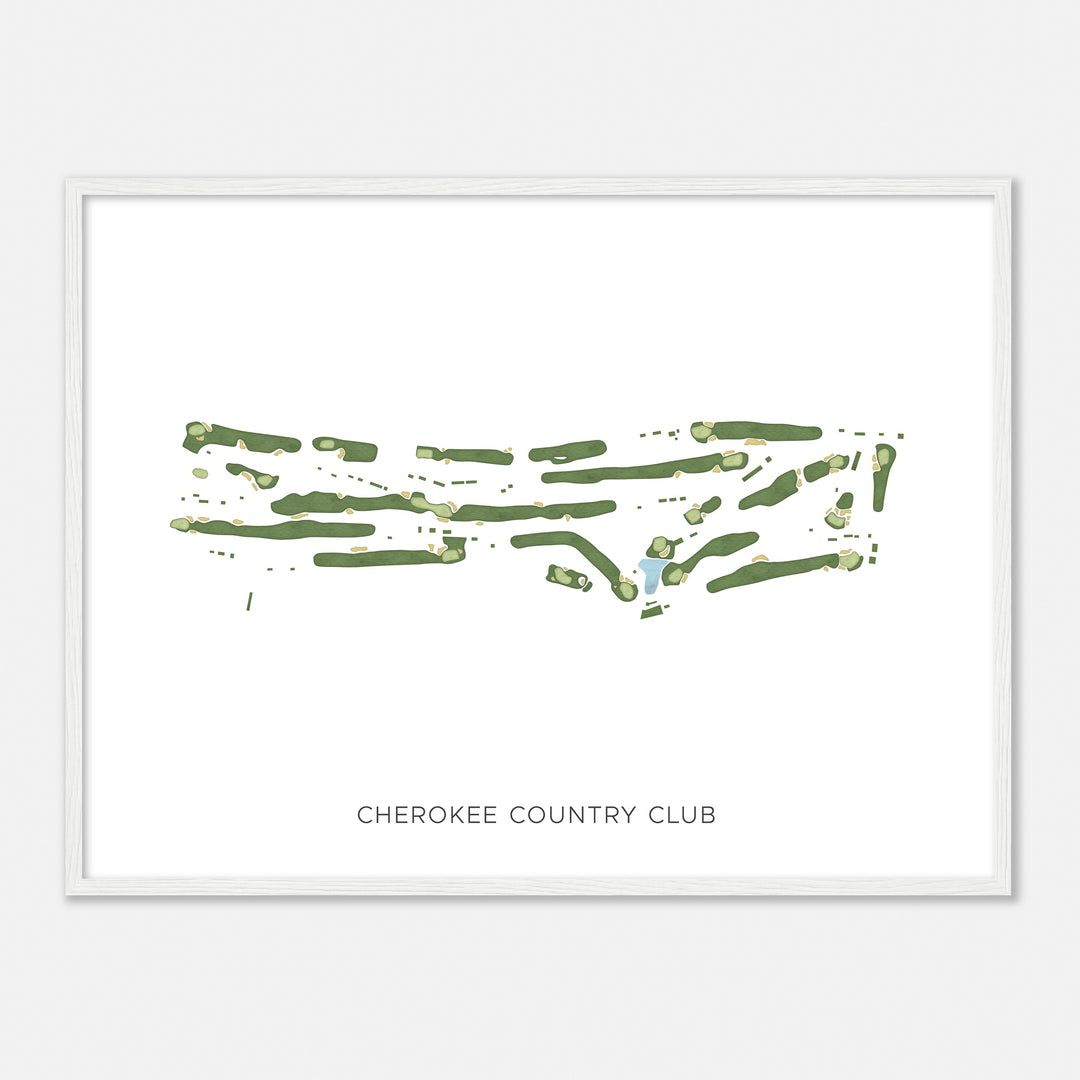 Print of Cherokee Country Club Modern Map