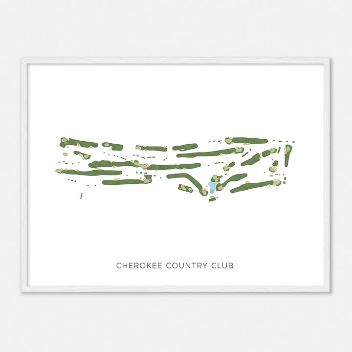 Print of Cherokee Country Club Modern Map