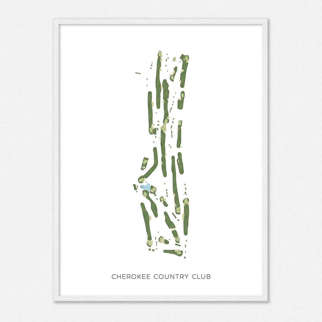 Print of Cherokee Country Club Modern Map