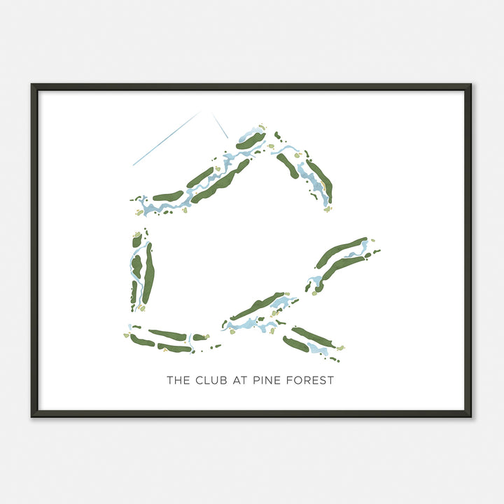 Print of The Club At Pine Forest Modern Map