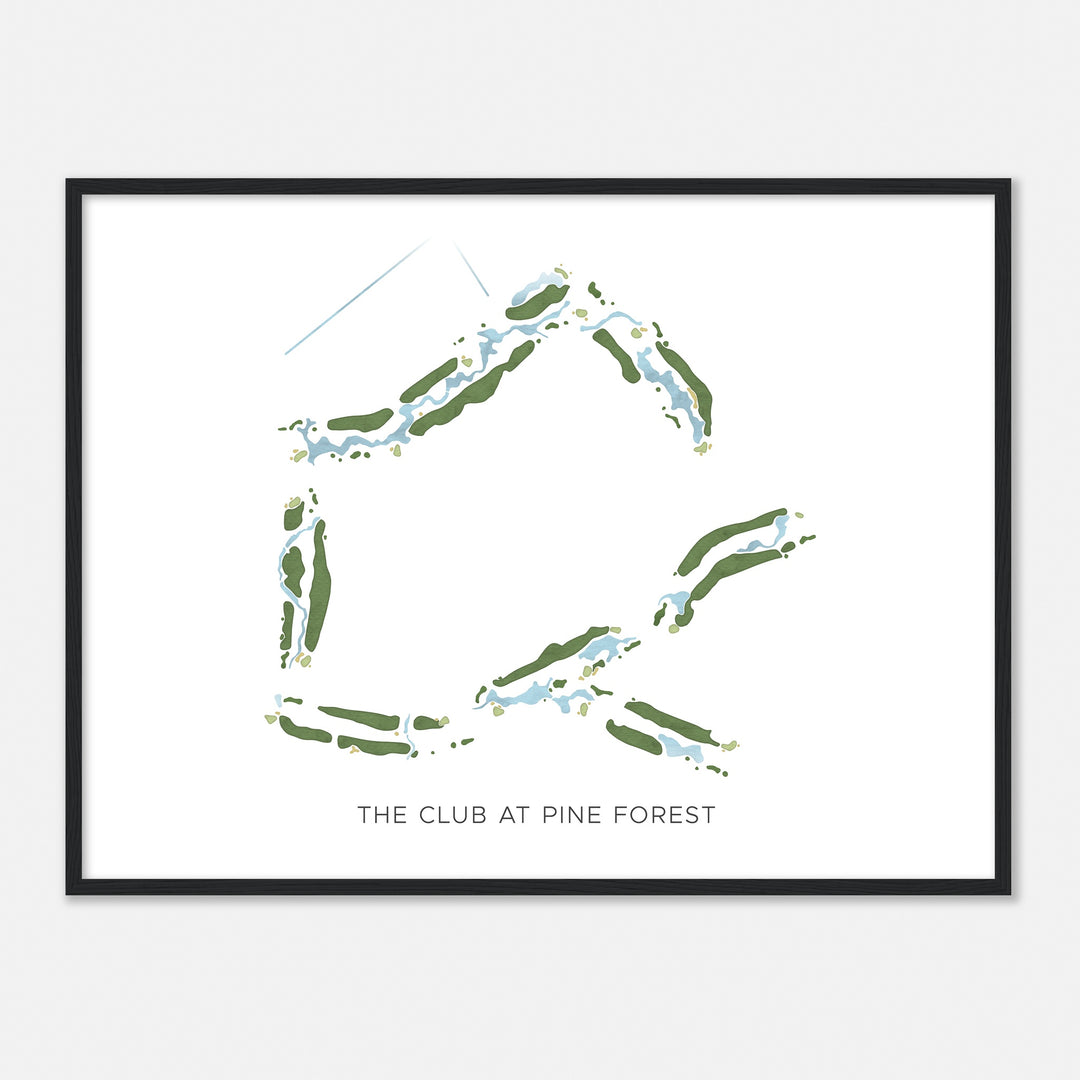 Print of The Club At Pine Forest Modern Map