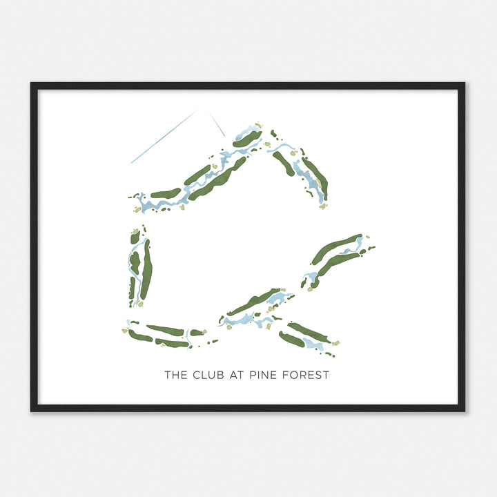 Print of The Club At Pine Forest Modern Map