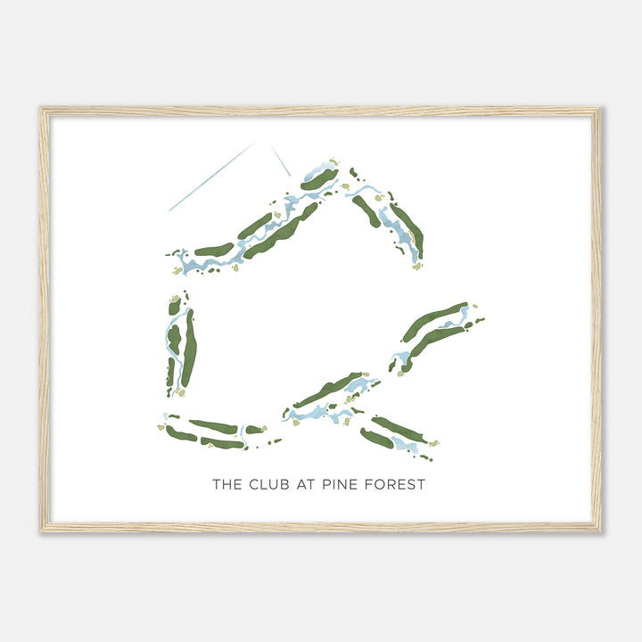 Print of The Club At Pine Forest Modern Map