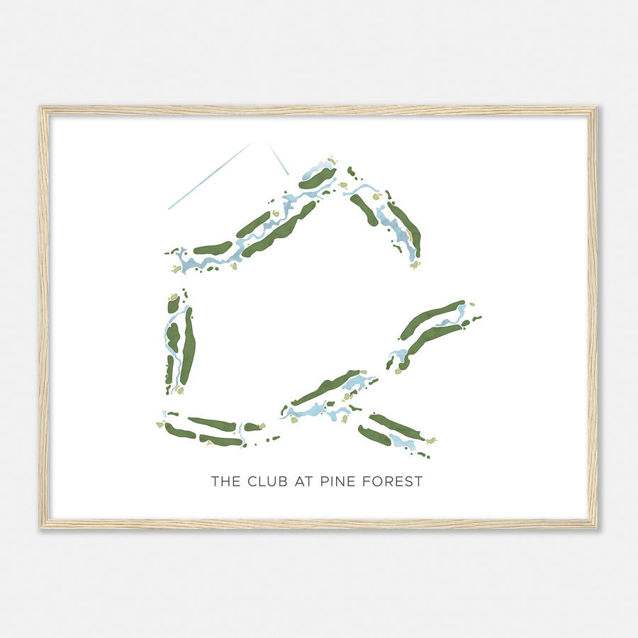 Print of The Club At Pine Forest Modern Map