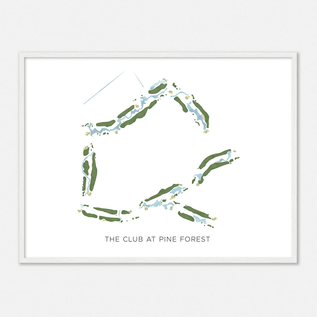 Print of The Club At Pine Forest Modern Map