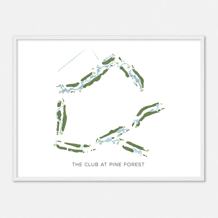 Print of The Club At Pine Forest Modern Map