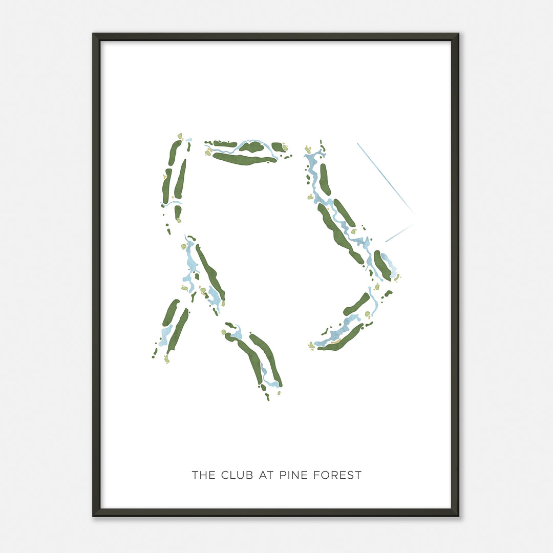 Print of The Club At Pine Forest Modern Map