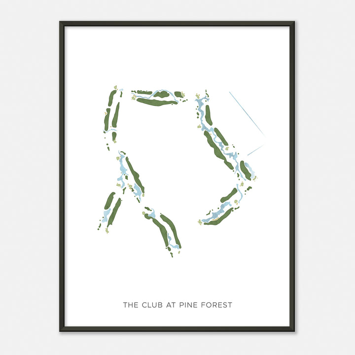 Print of The Club At Pine Forest Modern Map