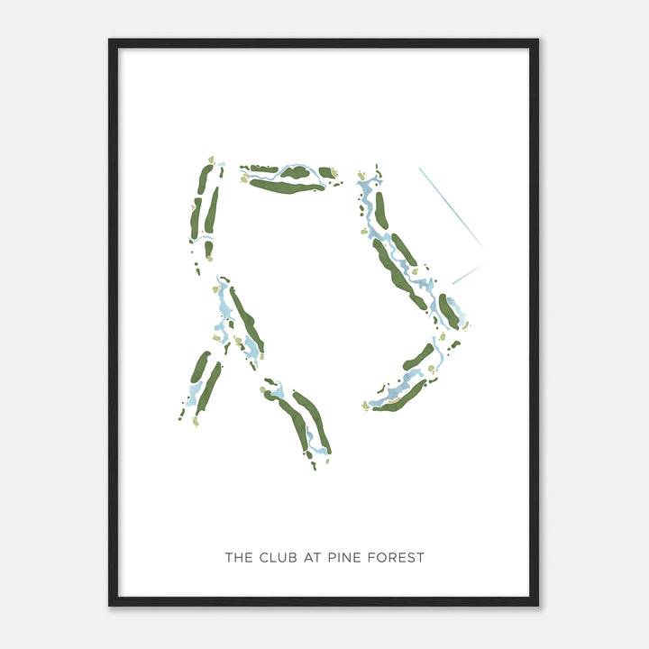 Print of The Club At Pine Forest Modern Map