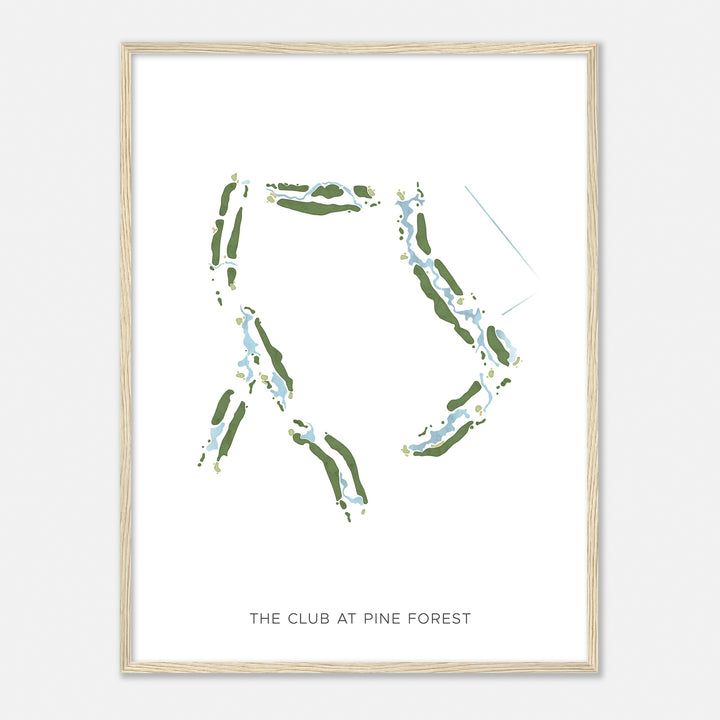 Print of The Club At Pine Forest Modern Map