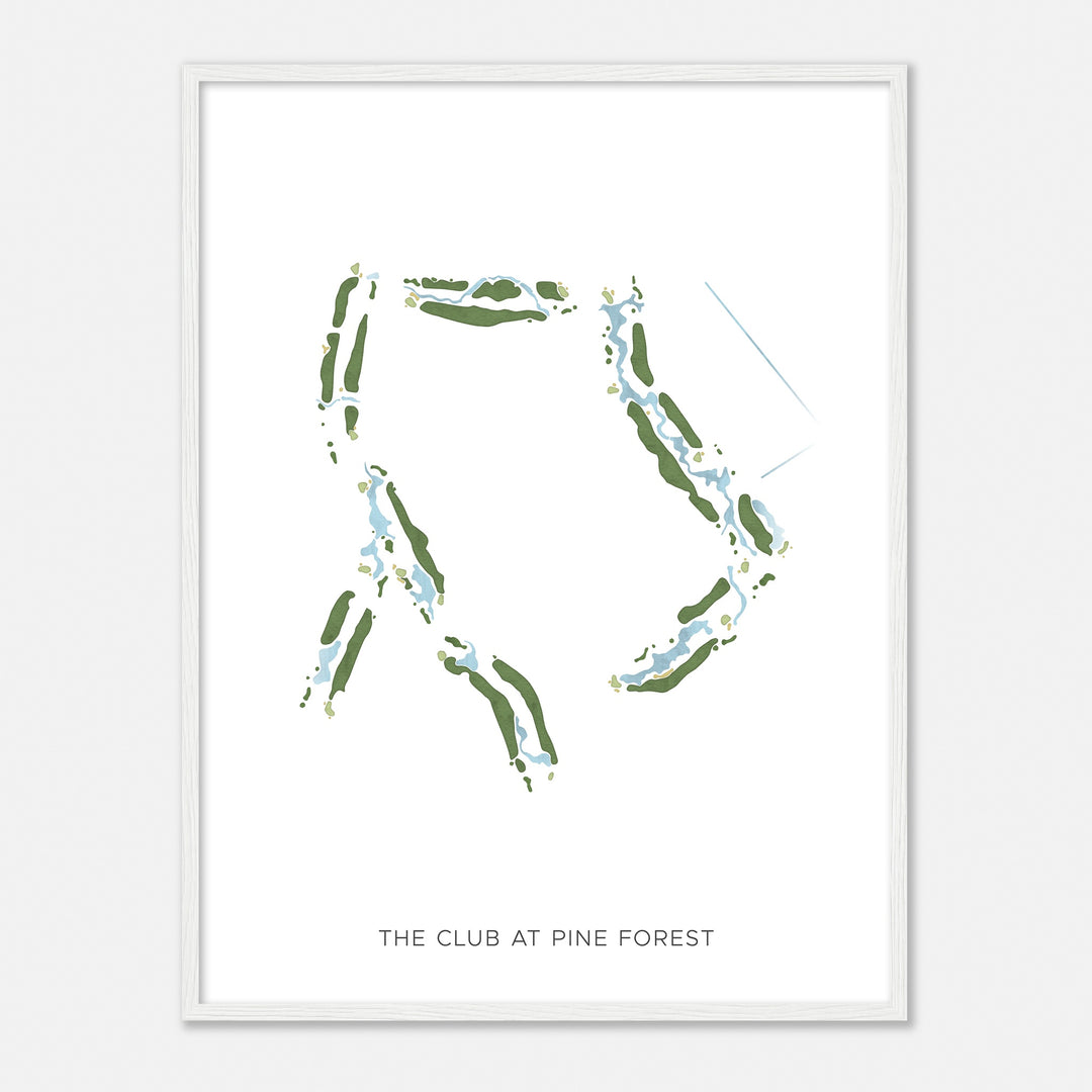 Print of The Club At Pine Forest Modern Map