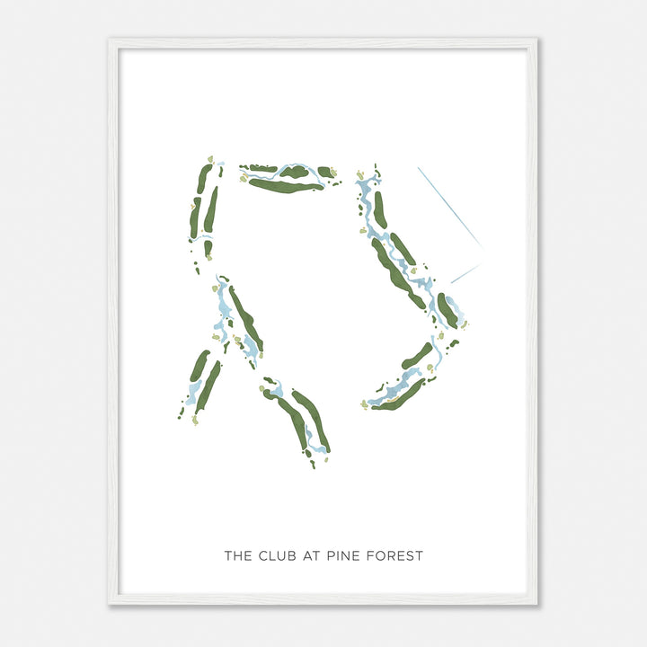Print of The Club At Pine Forest Modern Map