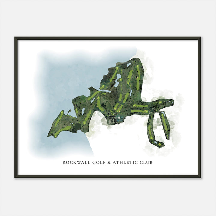 Print of Rockwall Golf & Athletic Club Classic Map