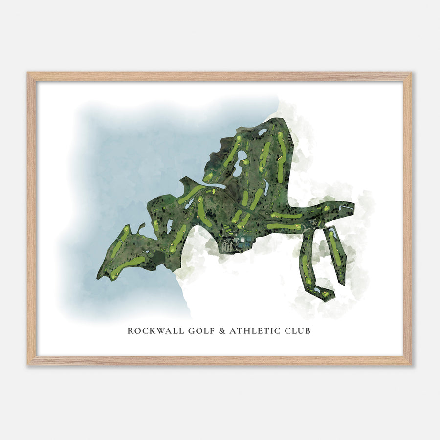 Print of Rockwall Golf & Athletic Club Classic Map