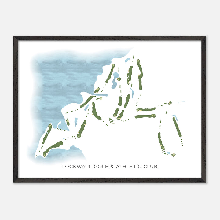 Print of Rockwall Golf & Athletic Club Modern Map
