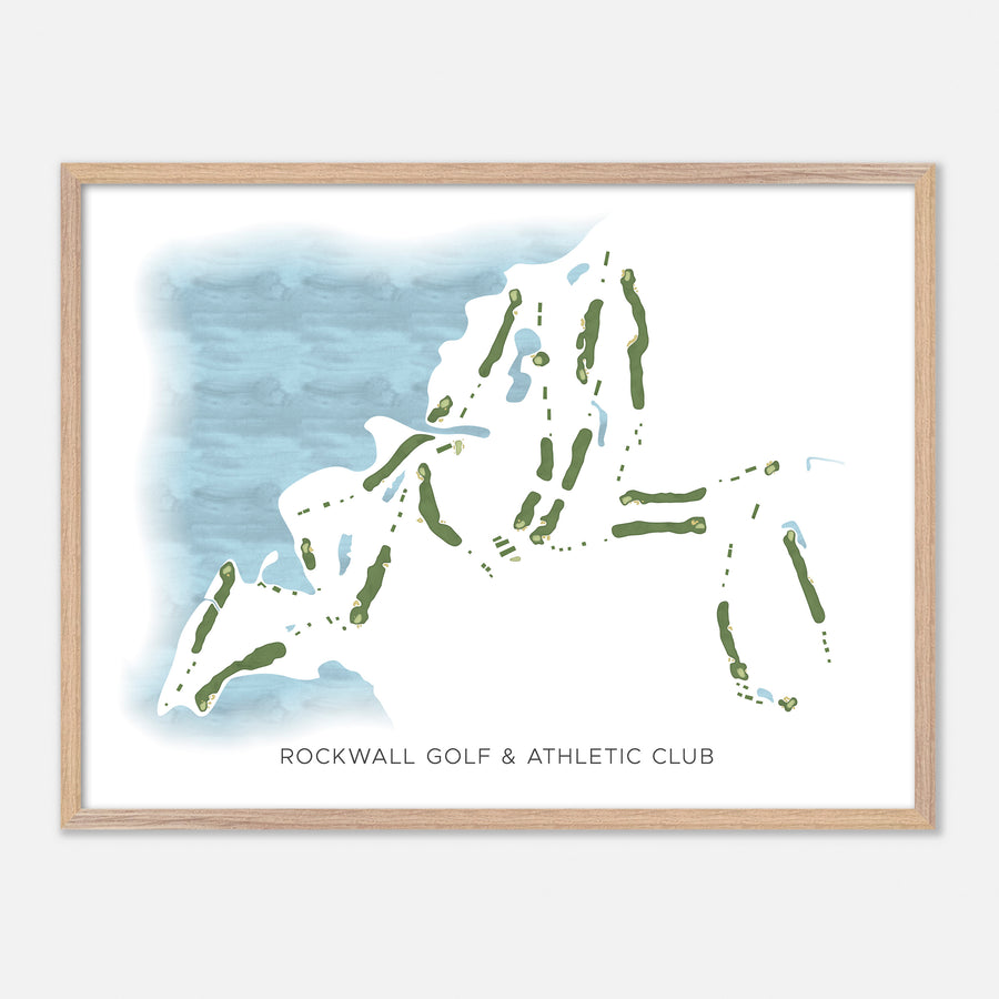Print of Rockwall Golf & Athletic Club Modern Map