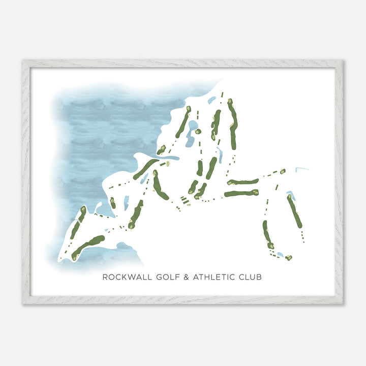 Print of Rockwall Golf & Athletic Club Modern Map