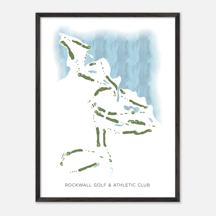 Print of Rockwall Golf & Athletic Club Modern Map