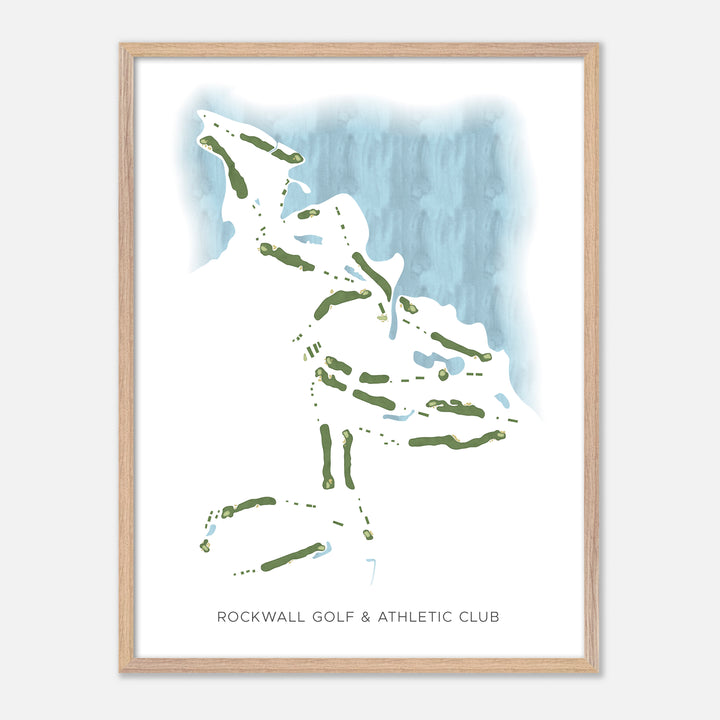 Print of Rockwall Golf & Athletic Club Modern Map