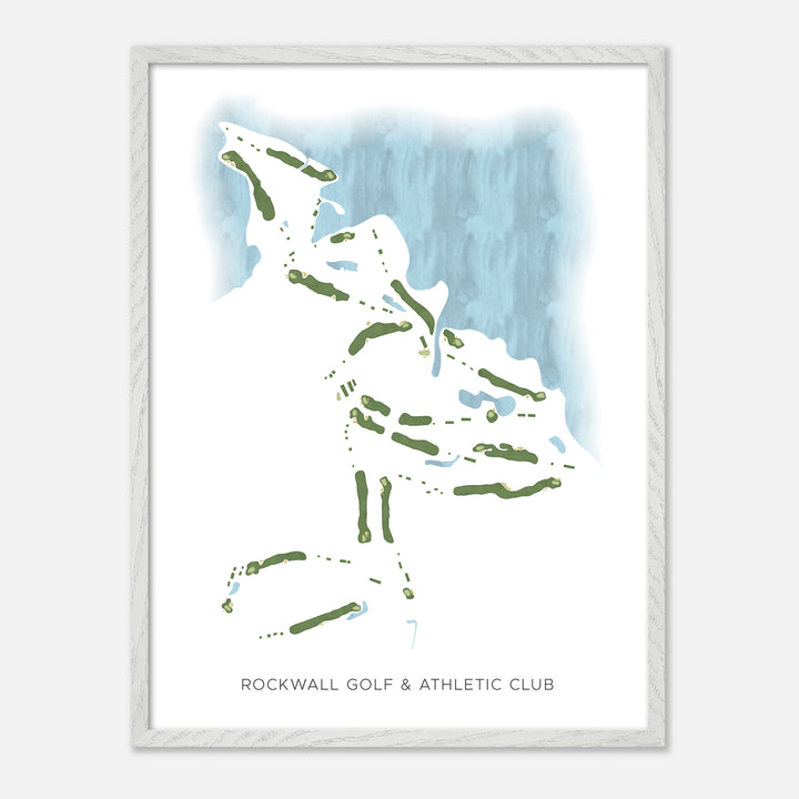 Print of Rockwall Golf & Athletic Club Modern Map