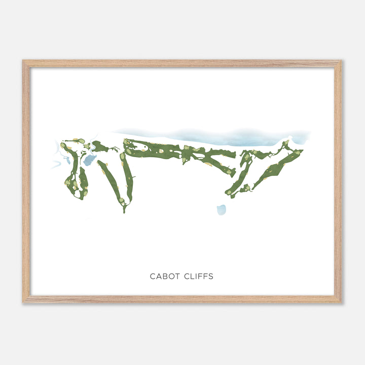 Print of Cabot Cliffs Modern Map