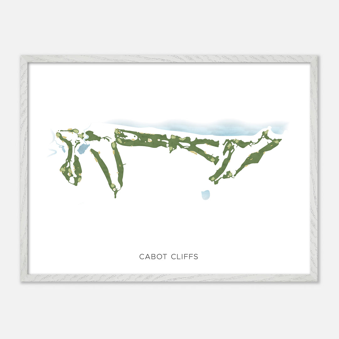 Print of Cabot Cliffs Modern Map