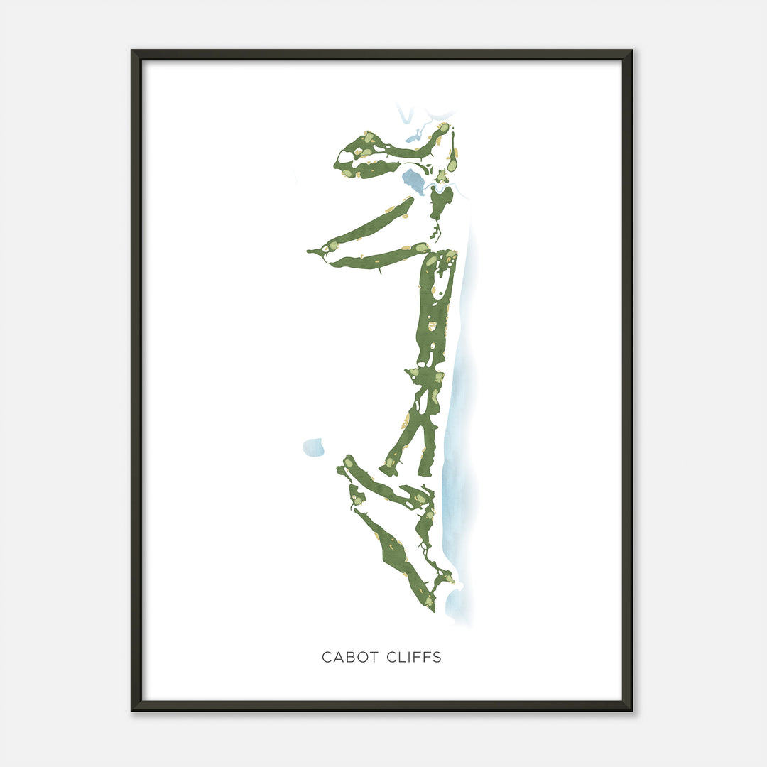 Print of Cabot Cliffs Modern Map