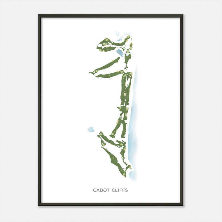 Print of Cabot Cliffs Modern Map