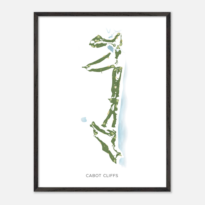 Print of Cabot Cliffs Modern Map