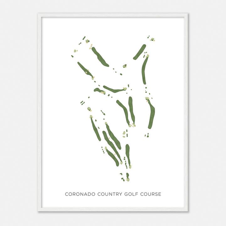 Print of Coronado Country Golf Course Modern Map