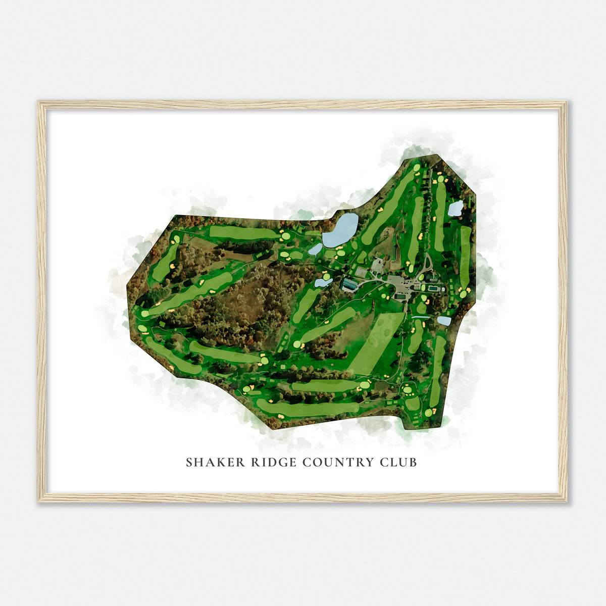 Print of Shaker Ridge Country Club Classic Map