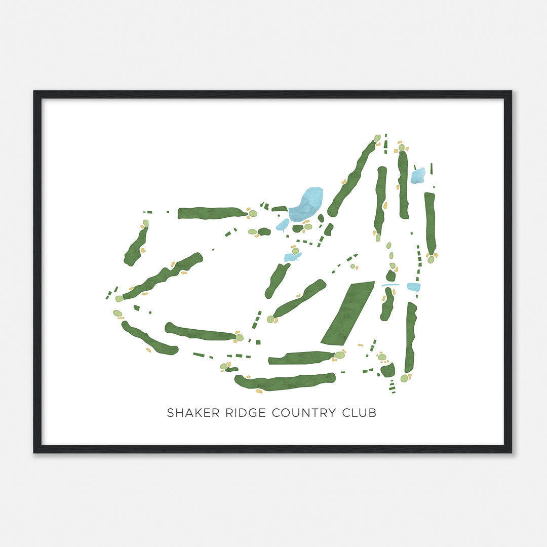 Print of Shaker Ridge Country Club Modern Map